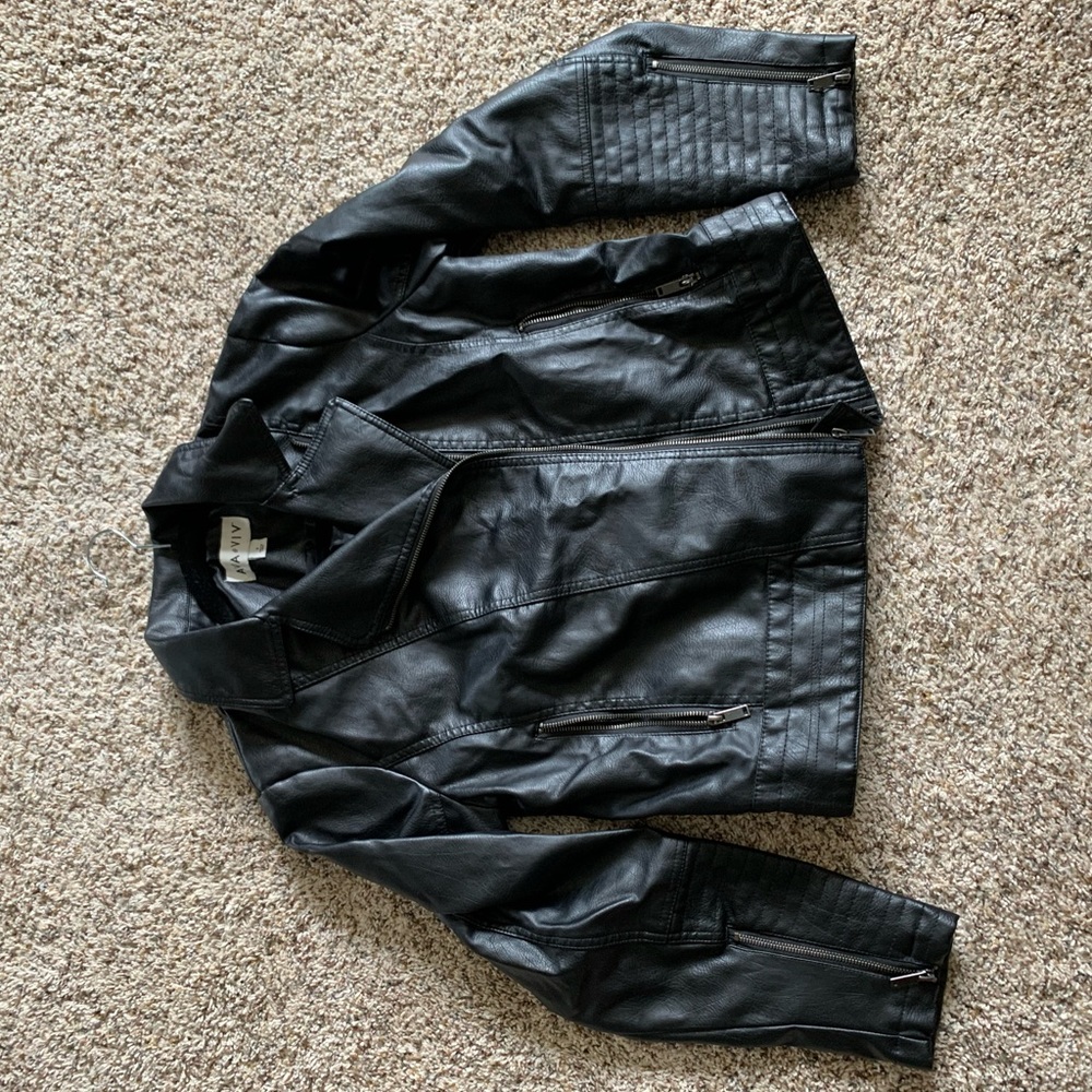 Ava and Viv Faux Leather jacket